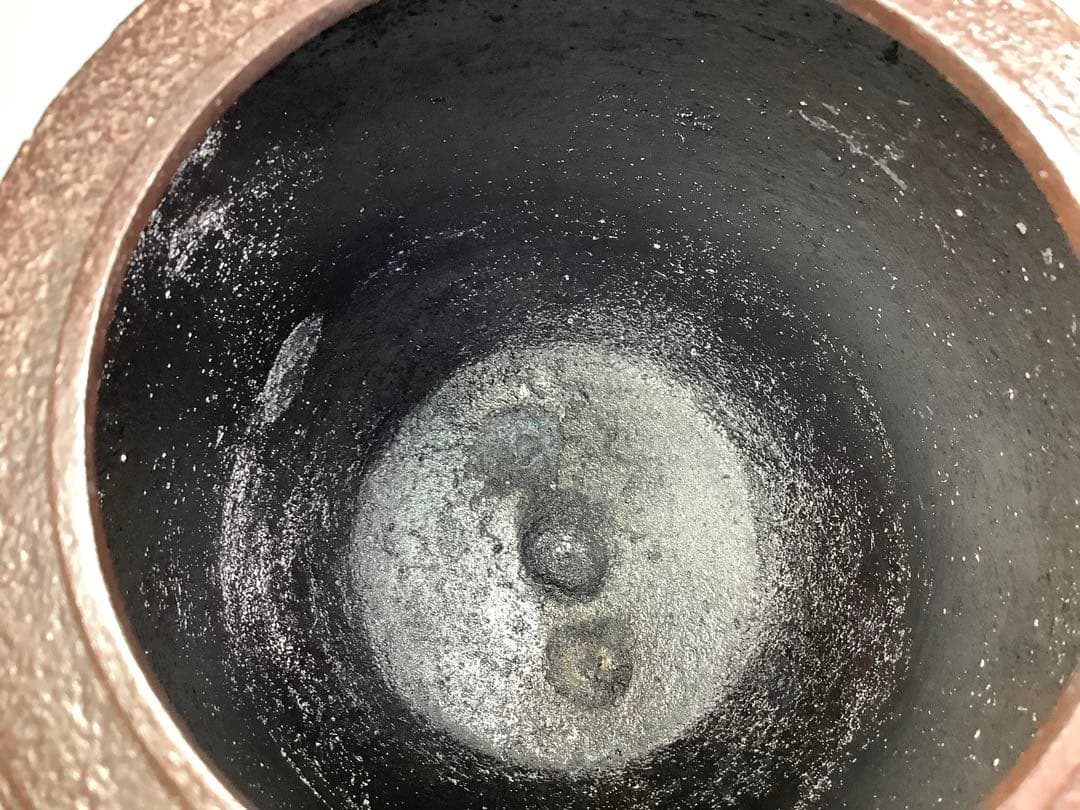 山景の図　肩衝尻張釜　菊池政直　茶道具　送料無料