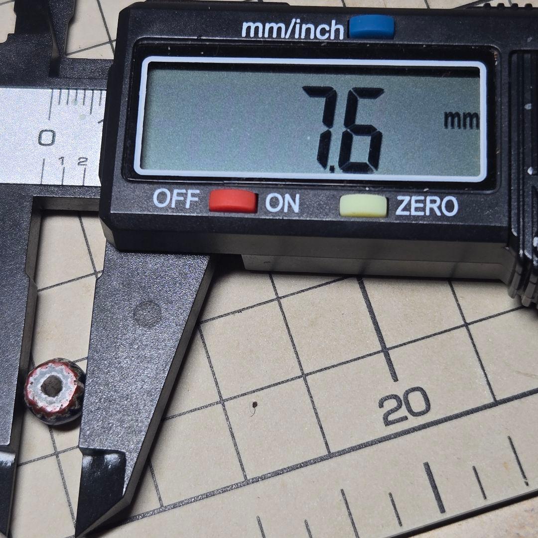 小粒　良雰囲気　7層シェブロンビーズ　goro's等のカスタムに　8