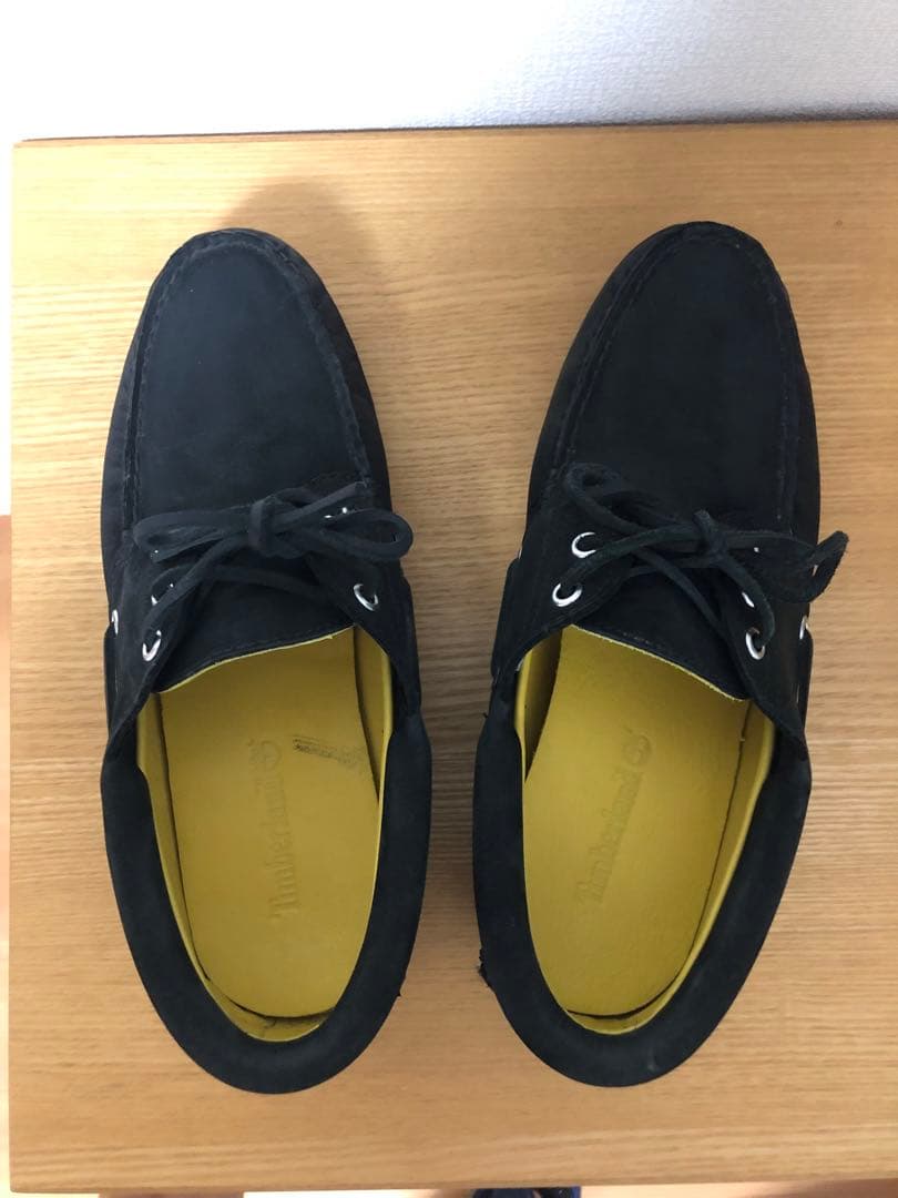 ティンバーランド　3アイレット　黒 ヌバック　26cm