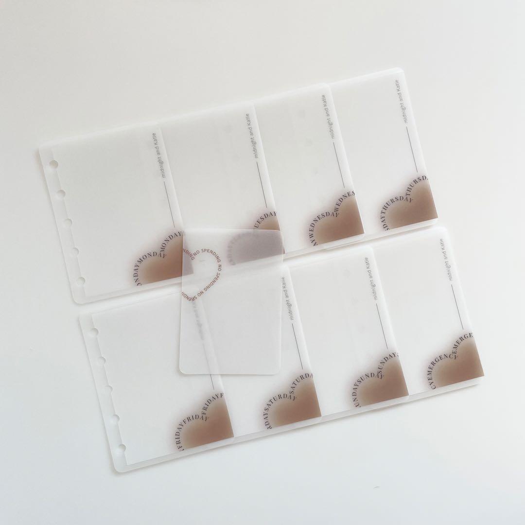 1セット限り　韓国　バインダー　貯金　M5 ブラウン　リフィル　手帳