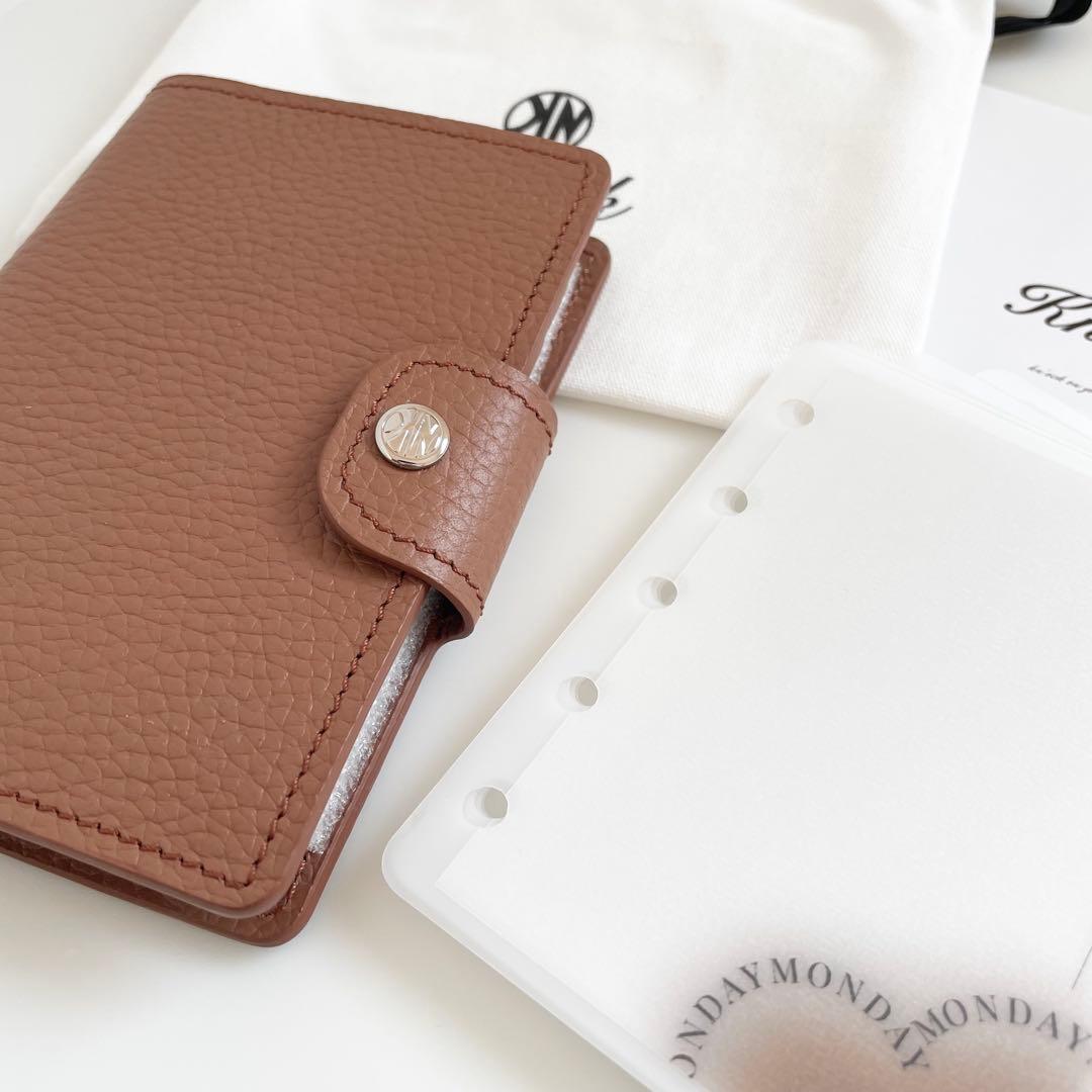 1セット限り　韓国　バインダー　貯金　M5 ブラウン　リフィル　手帳