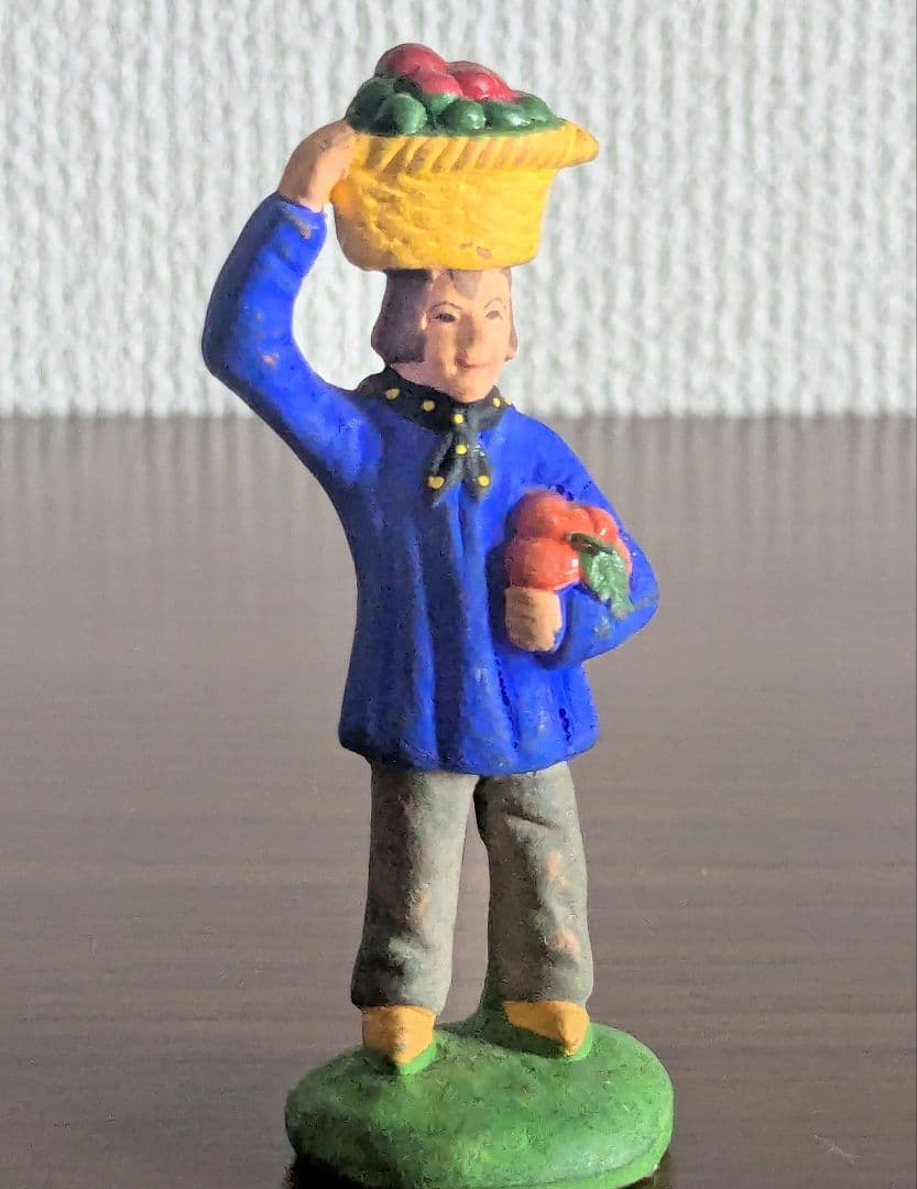 フランス ヴィンテージ サントン 人形 テラコッタ フィギュア 5点 置き物