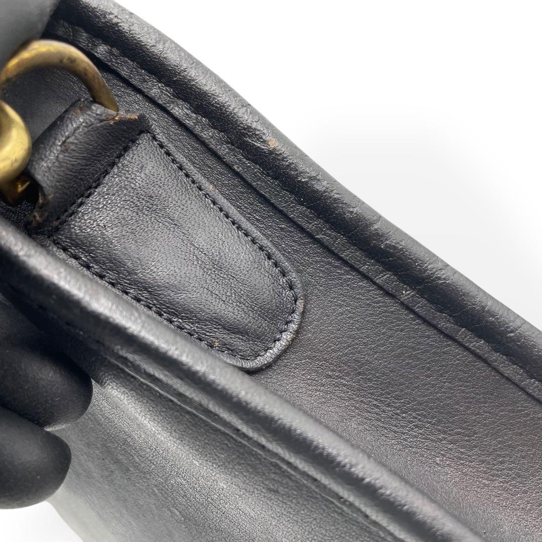 良品　希少　COACH オールドコーチ　2way ショルダーバッグ　USA製　黒