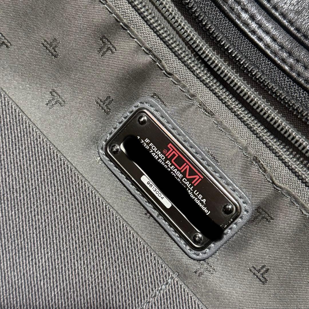 ◎良品　TUMI 96130D4 レザー ビジネスバッグ ブラック