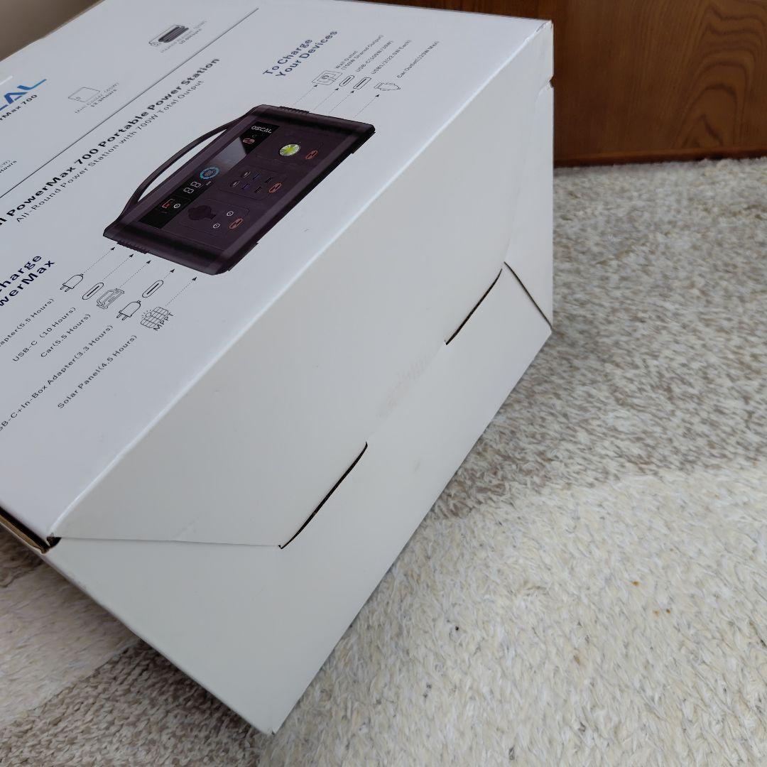 OSCAL ポータブル電源 PowerMax 700 ポータブルバッテリー