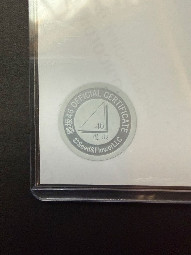 櫻坂46 的野美青 アニラ衣装 生写真 直筆 サイン ヒキ