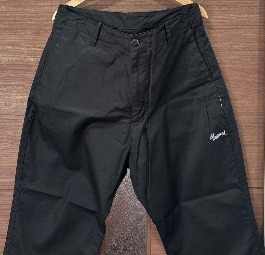 24SS SEQUEL CHINO PANTS TYPE-XF黒シークエルXL