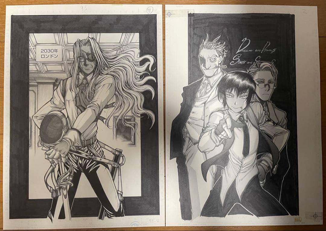 ヘルシング 20周年記念複製原画 王立国教騎士団セット40枚セット