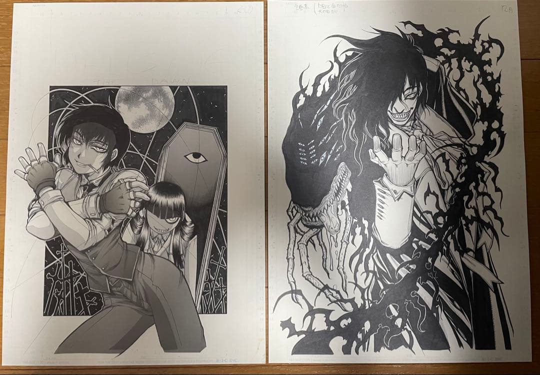 ヘルシング 20周年記念複製原画 王立国教騎士団セット40枚セット