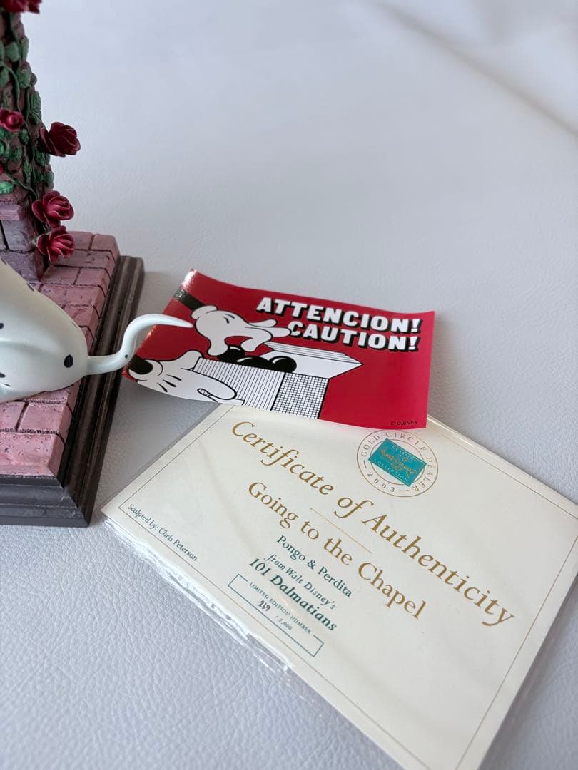 WDCC ディズニー 101匹わんちゃん ポンゴ&パーディタ フィギュア 陶器製