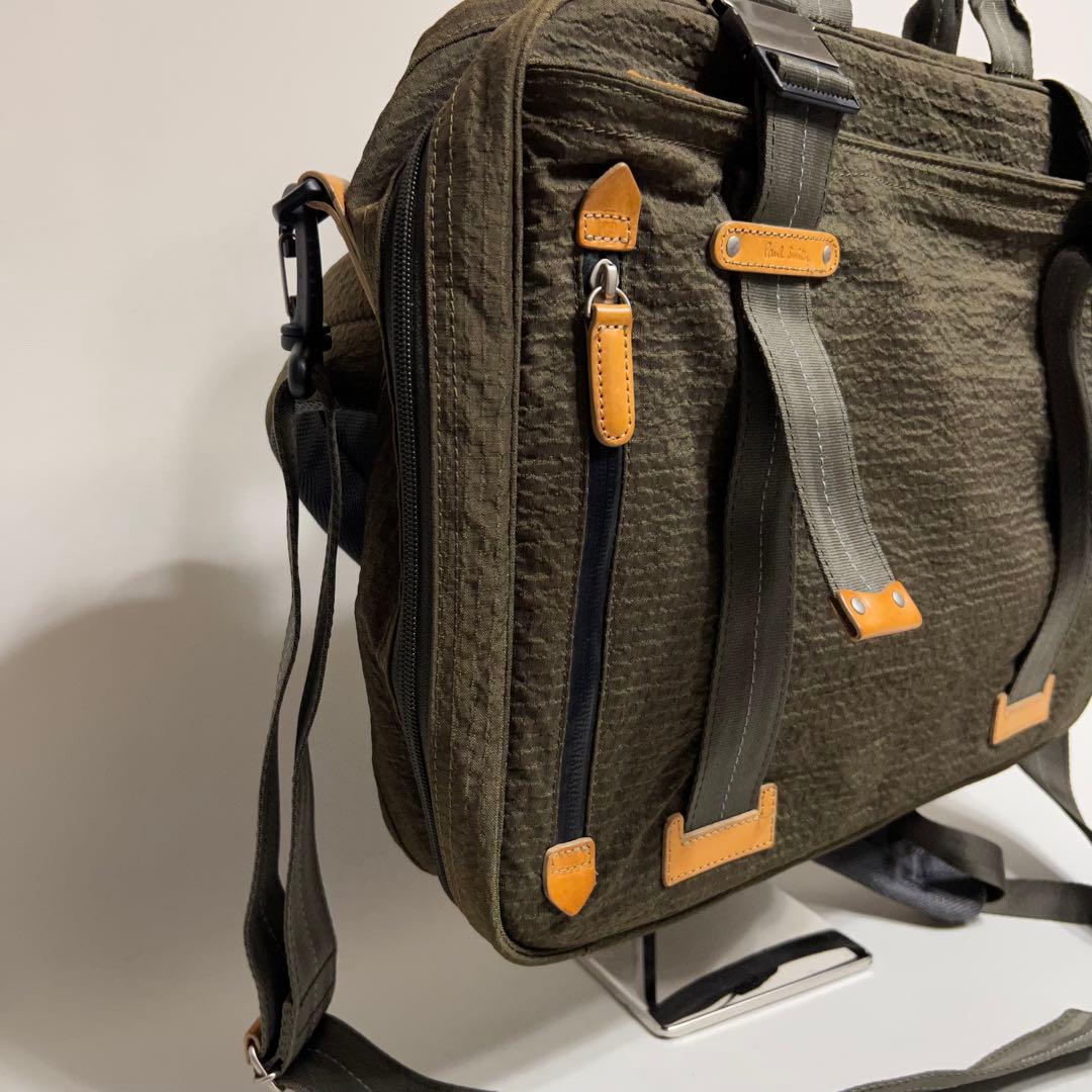 PaulSmith ポールスミス 3Wayシアーサッカー地 ビジネスバッグ