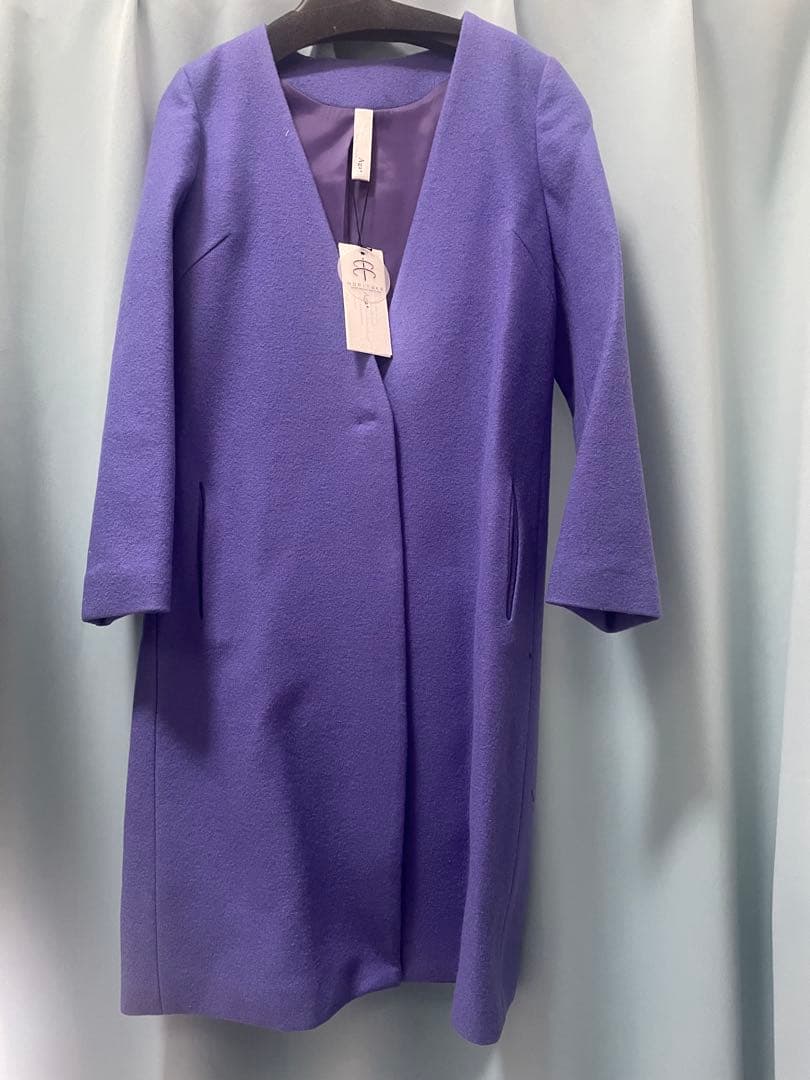 ヤマダヤ Aga チェスターコート パープル 紫 新品