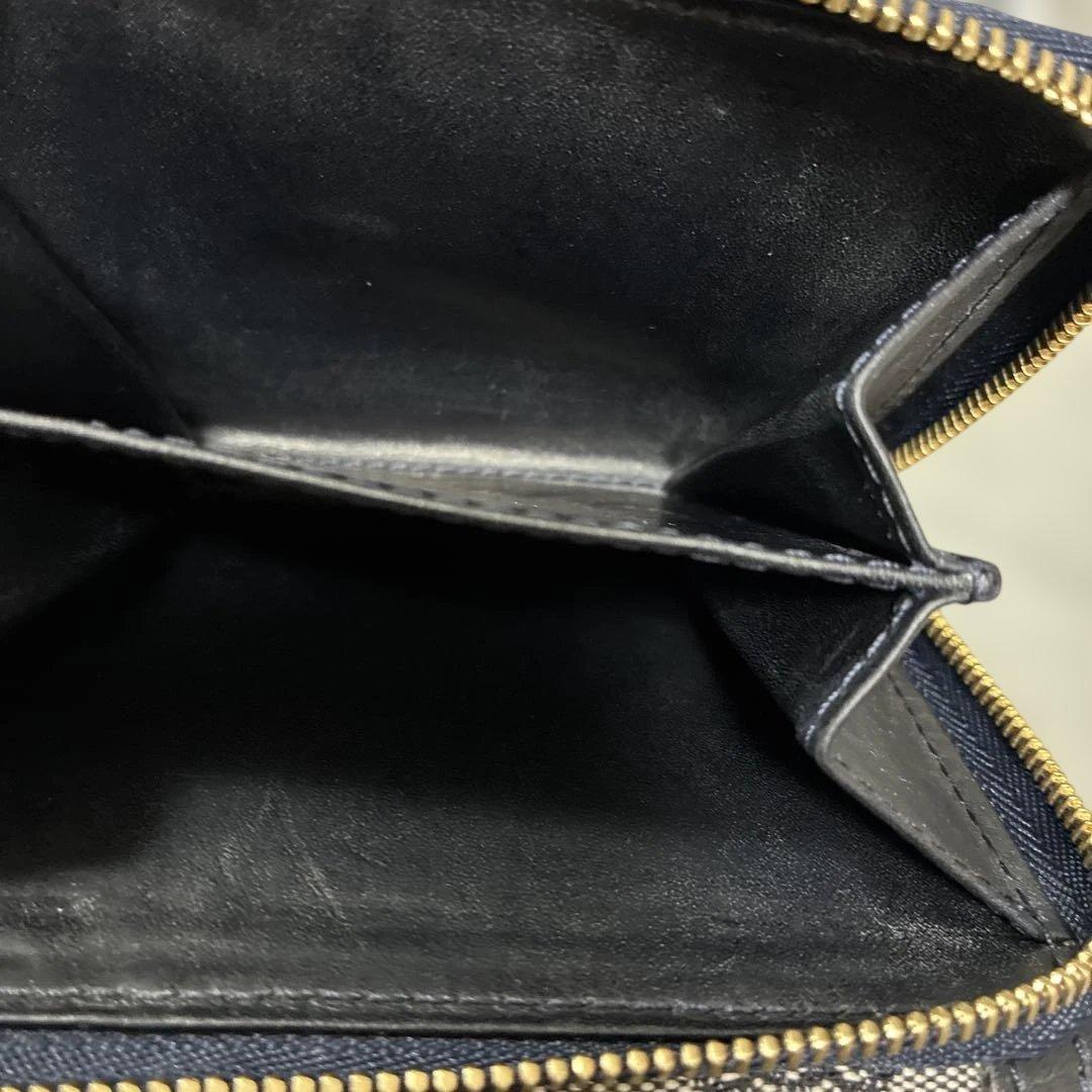 セリーヌ折財布 CELINE 二つ折り ネイビー 希少 美品