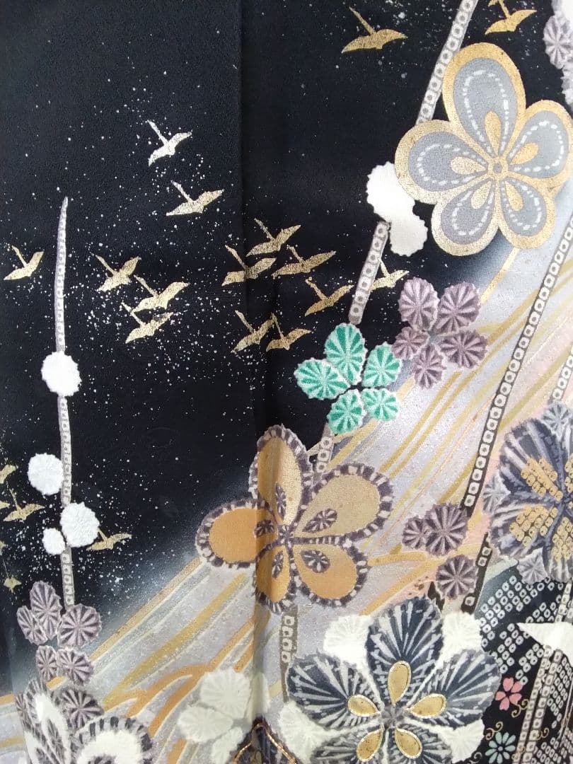 振袖フルセット、正絹振袖成人式、重ね衿帯揚げ帯締め、西陣袋帯、襦袢