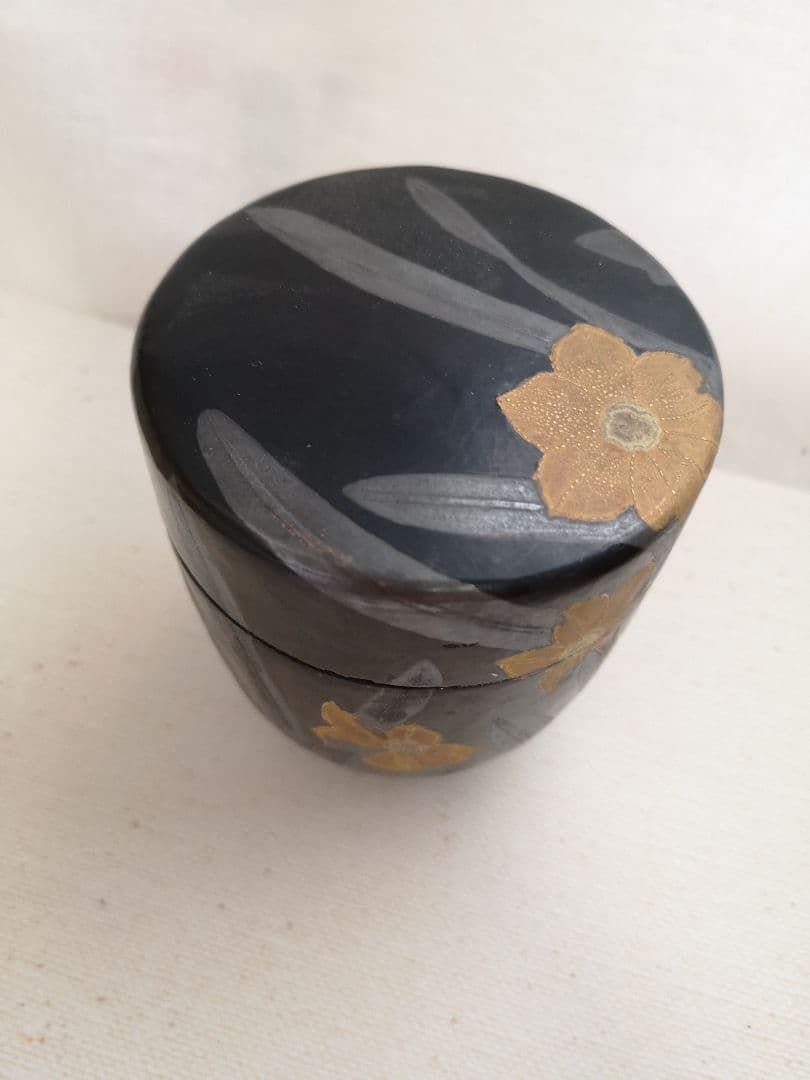 山崎窯 浅野紫仙　陶器　大棗