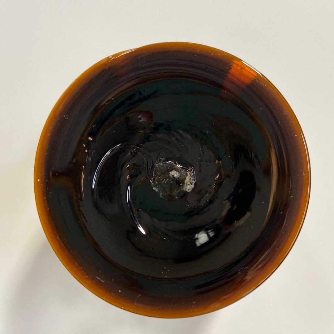 蔵出し！【　レトロ・アンティーク　茶ぼかしグラス？　】