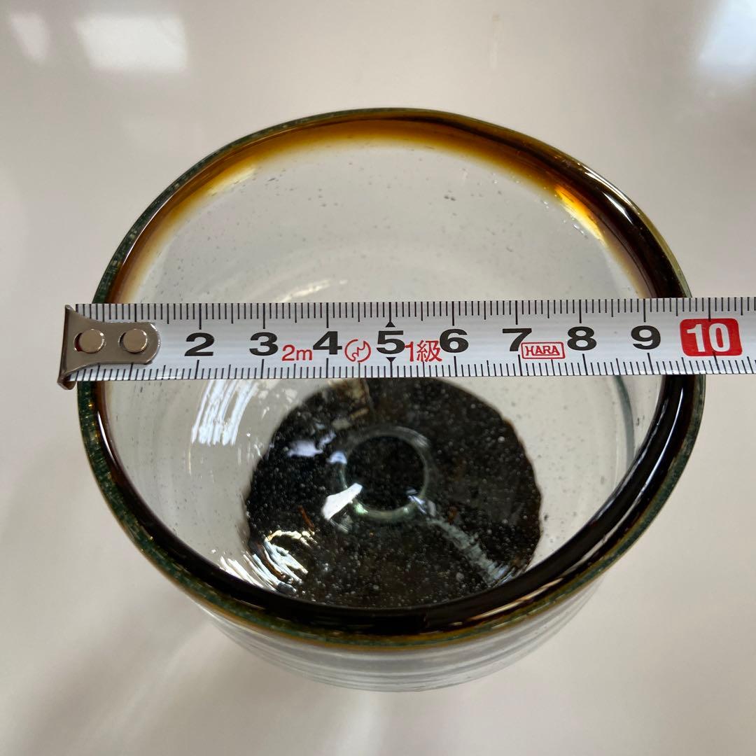 蔵出し！【　レトロ・アンティーク　茶ぼかしグラス？　】