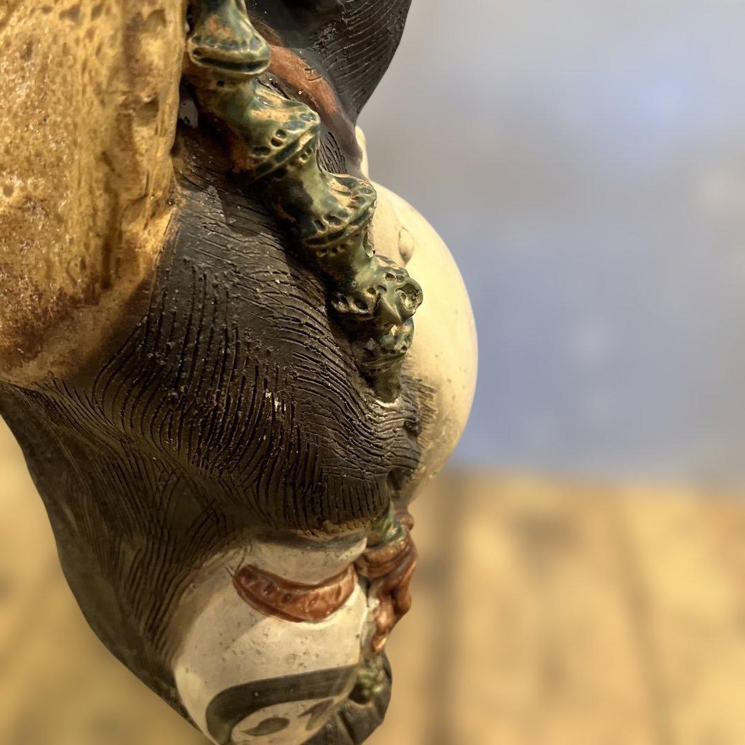 【 縁起物 】 信楽焼／たぬきの置物／他抜き／昭和レトロ／