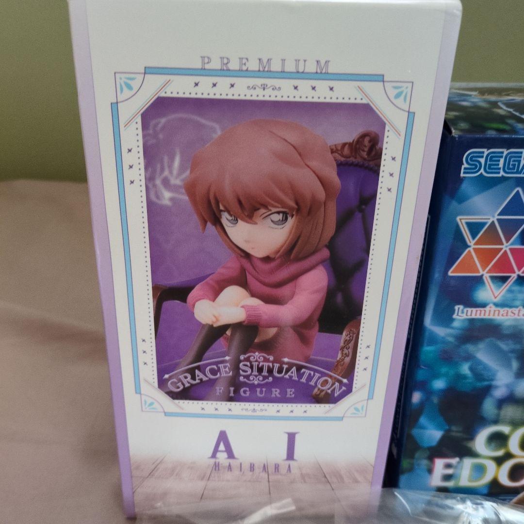 休日セール　名探偵コナン　青山剛昌　直筆サインイラスト肉筆　フィギュア　セット