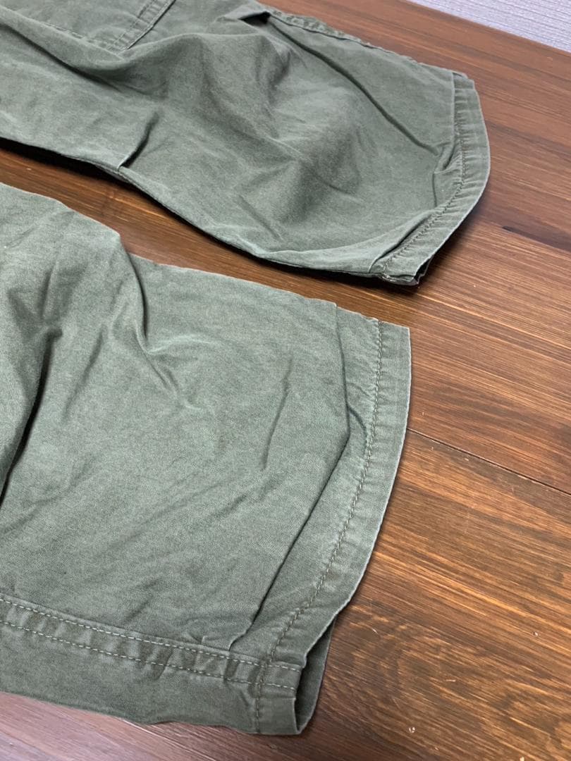 [リビルドバイニ－ドルズ] 再構築 サルエルカーゴパンツ S カーキ 日本製