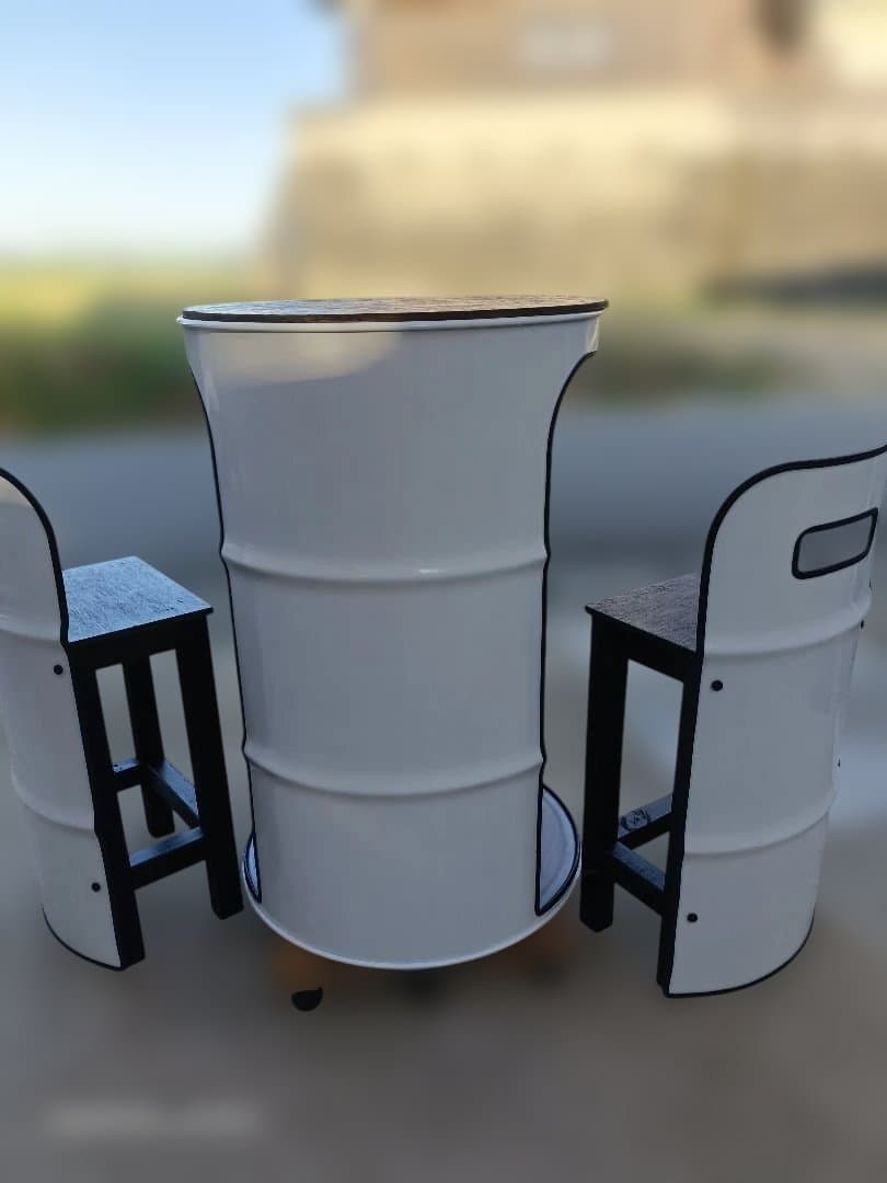 受注生産！製作7日！ドラム缶remakeテーブル＆チェア‼️
