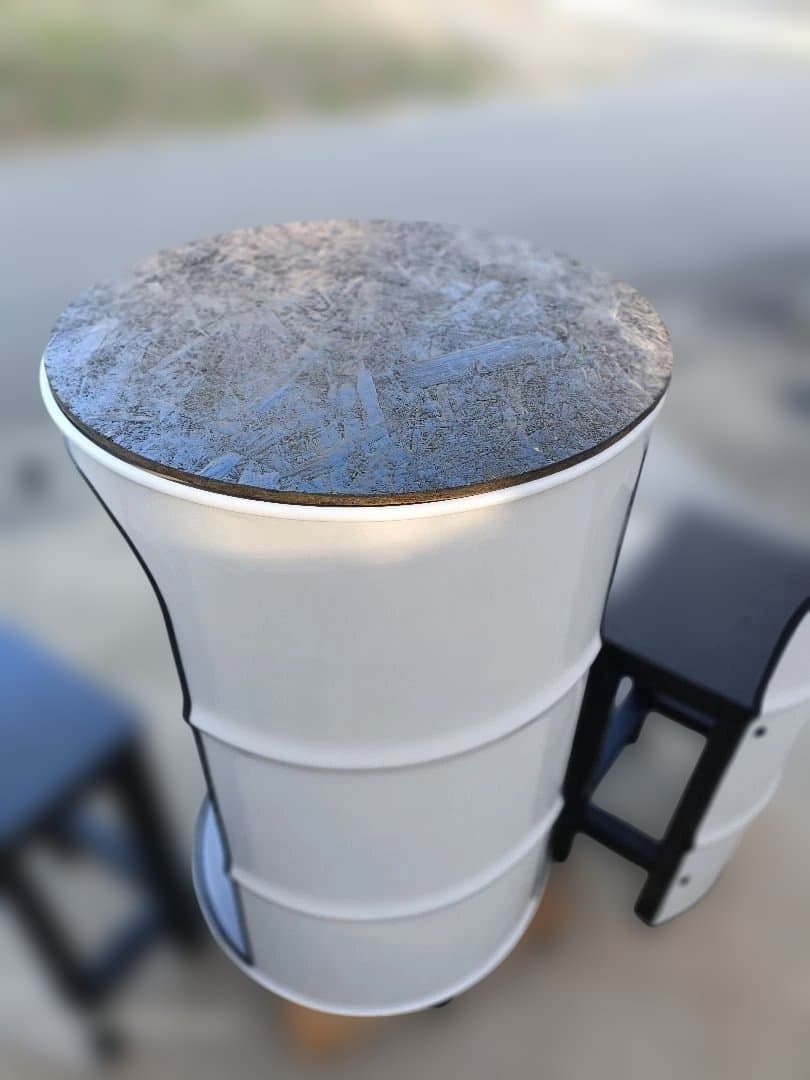 受注生産！製作7日！ドラム缶remakeテーブル＆チェア‼️