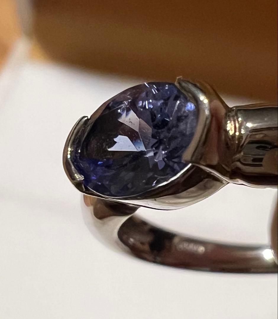 タンザナイトリング Pt950 #12
