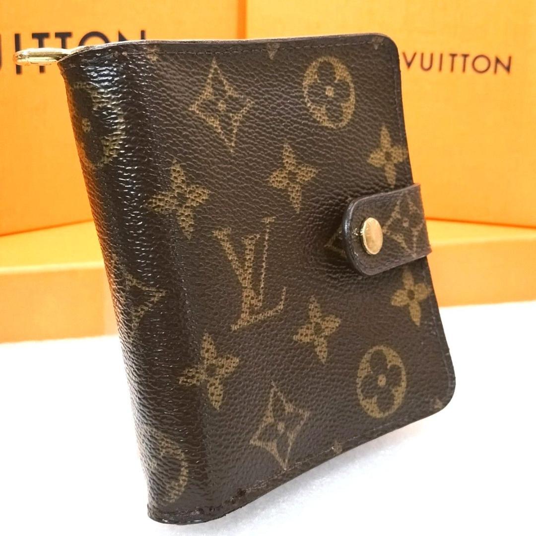 モノグラム コンパクトジップ 二つ折り財布 財布 ルイヴィトン M61667