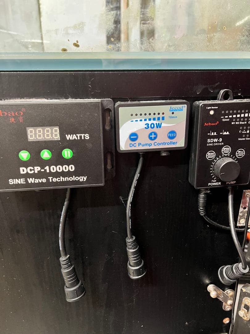 大型1200オーバーフロー水槽 木製キャビネット付き