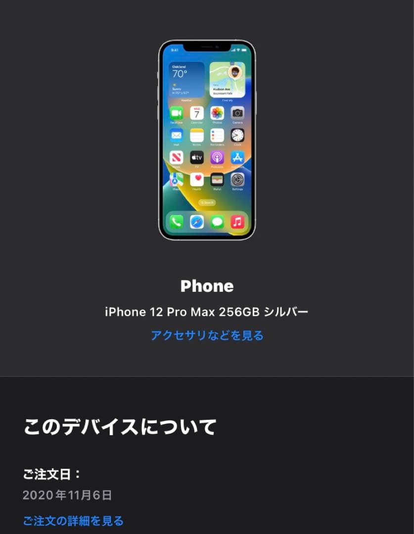 iPhone 12 Pro Max シルバー 256 GB SIMフリー