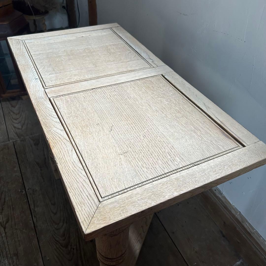 フランスアンティーク オーク剥離 コンソールテーブル 壁付 店舗什器　40-Ｂ