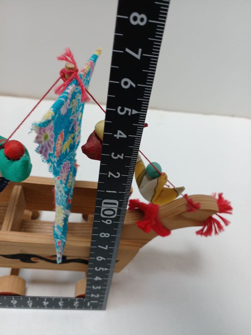 郷土玩具鹿児島神宮化粧箱羽子板　坊津唐カラ船熊本化粧箱3個(1個蓋無)ミニキジ車