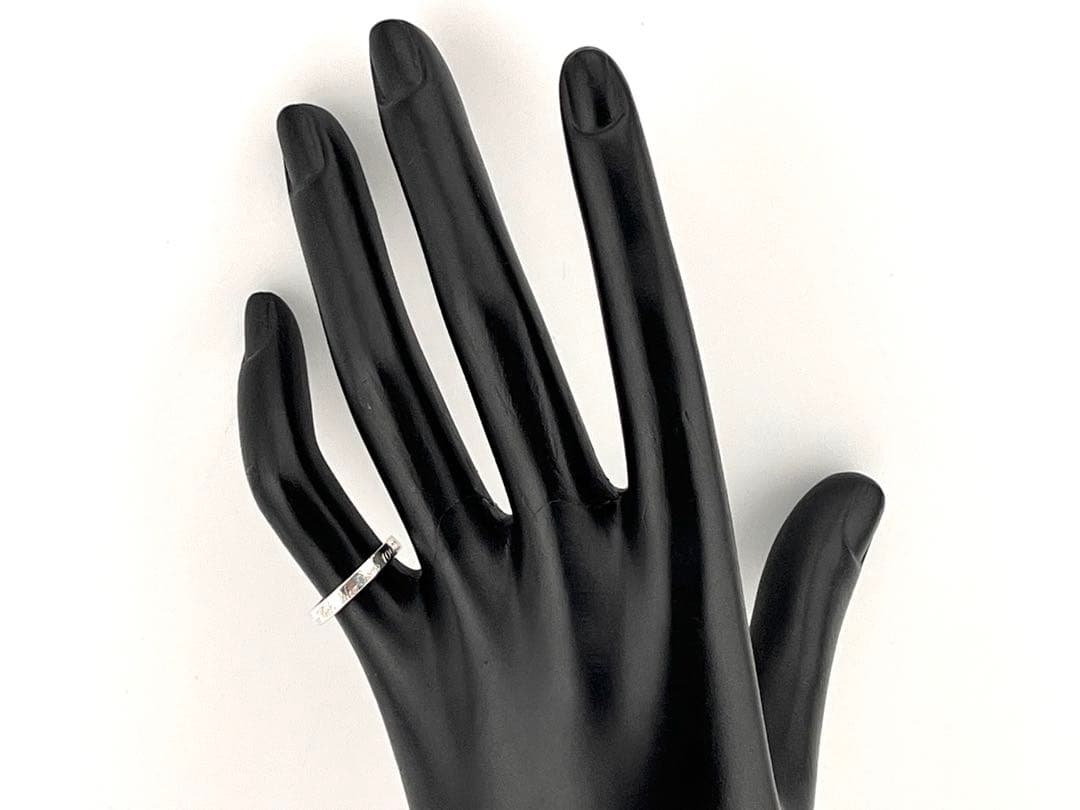 c929 美品　ティファニー　NY ノーツ　ナロー　リング　925 約6号