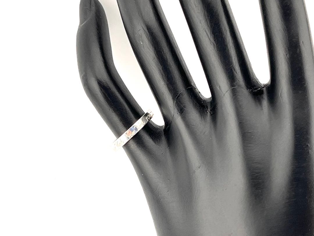 c929 美品　ティファニー　NY ノーツ　ナロー　リング　925 約6号