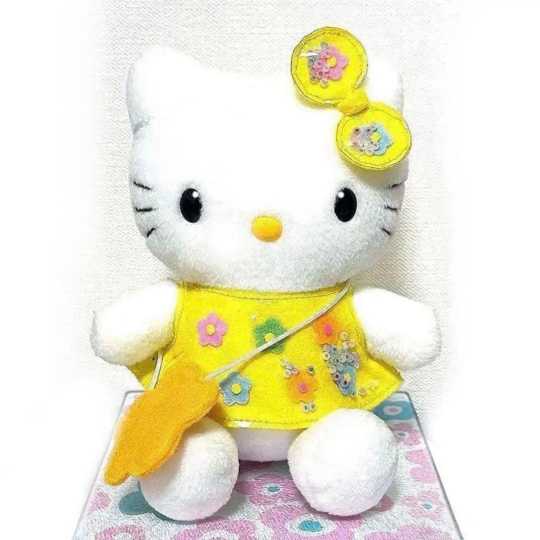 非売品　レア　ハローキティ　ぬいぐるみ　コスチュームキティ　レトロ　レトロキティ