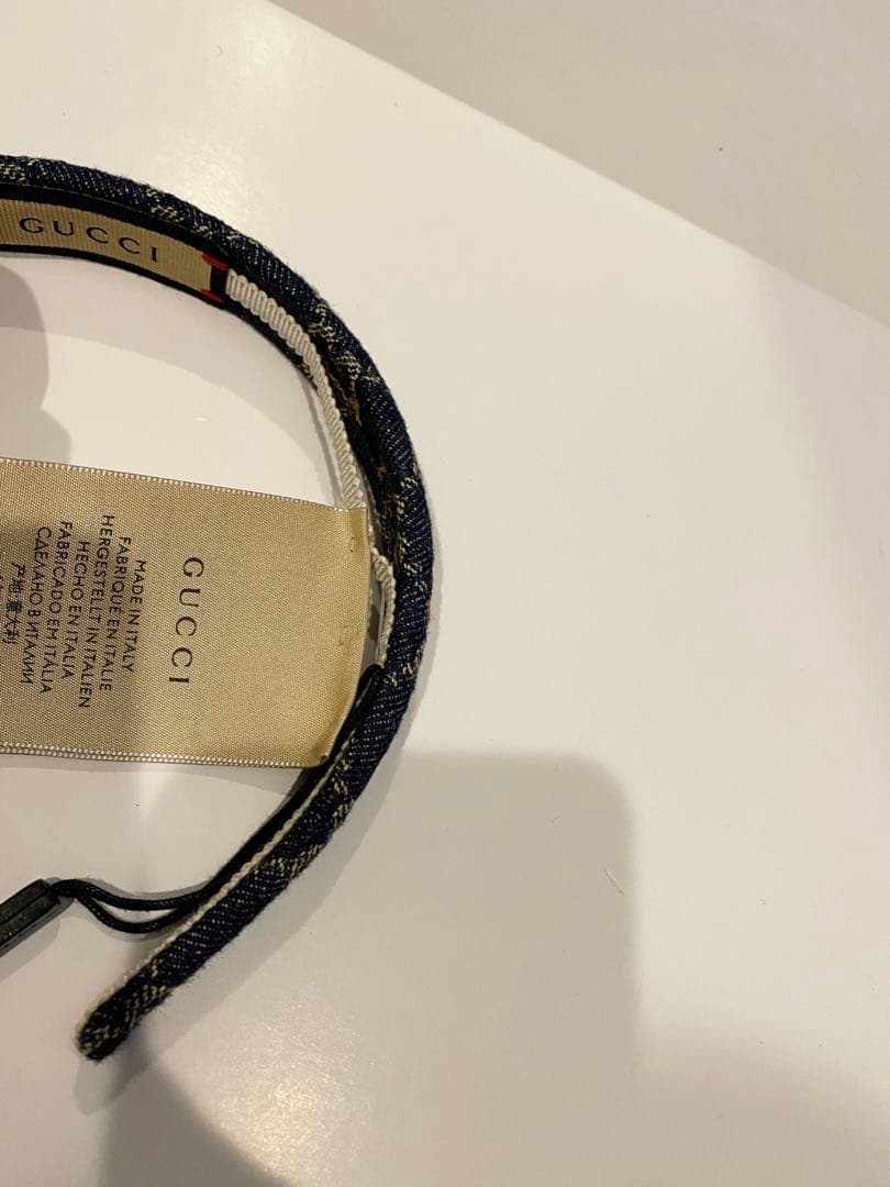 【タグ付・未使用】GUCCI GGデニム　カチューシャ
