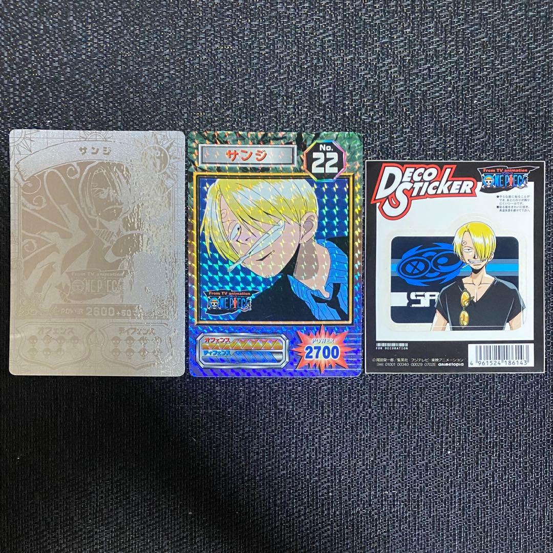 ワンピース　スーパーブロマイド　サンジ　希少　レア　デコステッカー