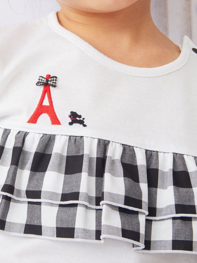 familiar Tシャツ チェック90㎝　今期