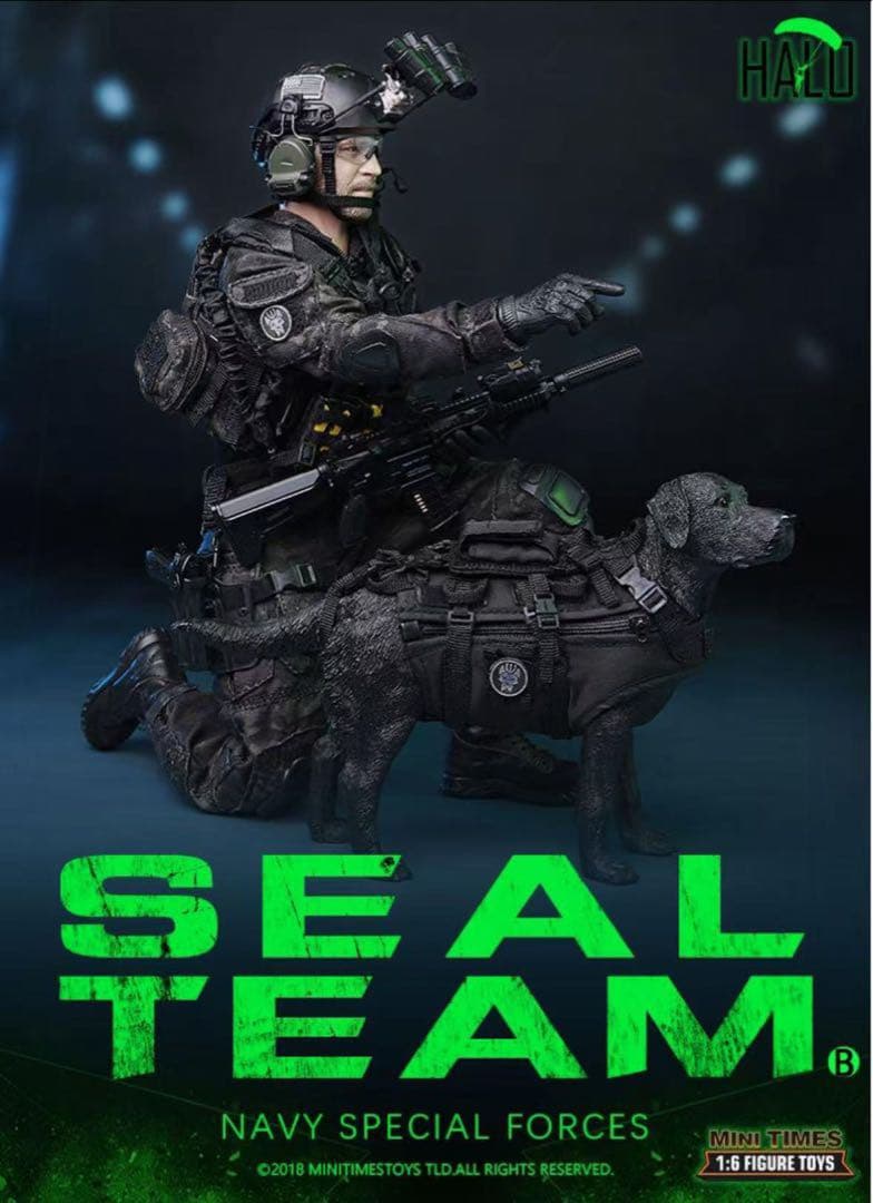 ミリタリー HALO SEAL TEAM NAVY SPECIAL FORCES 1/6