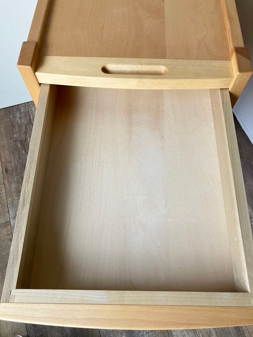 オークヴィレッジ　キャビネット　ワゴン　 天然木　無垢材