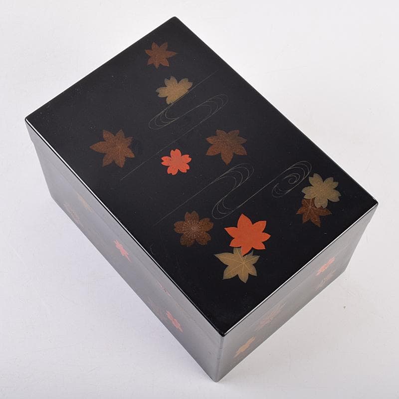 茶道具　雲錦蒔絵　利休茶箱　黒茶碗　七宝蒔絵　棗など　九点　一式　M　R8900