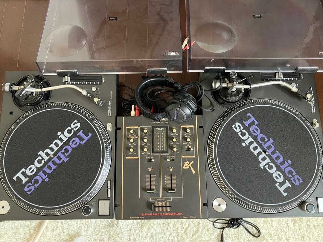 美品 Technics SL-1200MK3D ターンテーブル 2台+ミキサー
