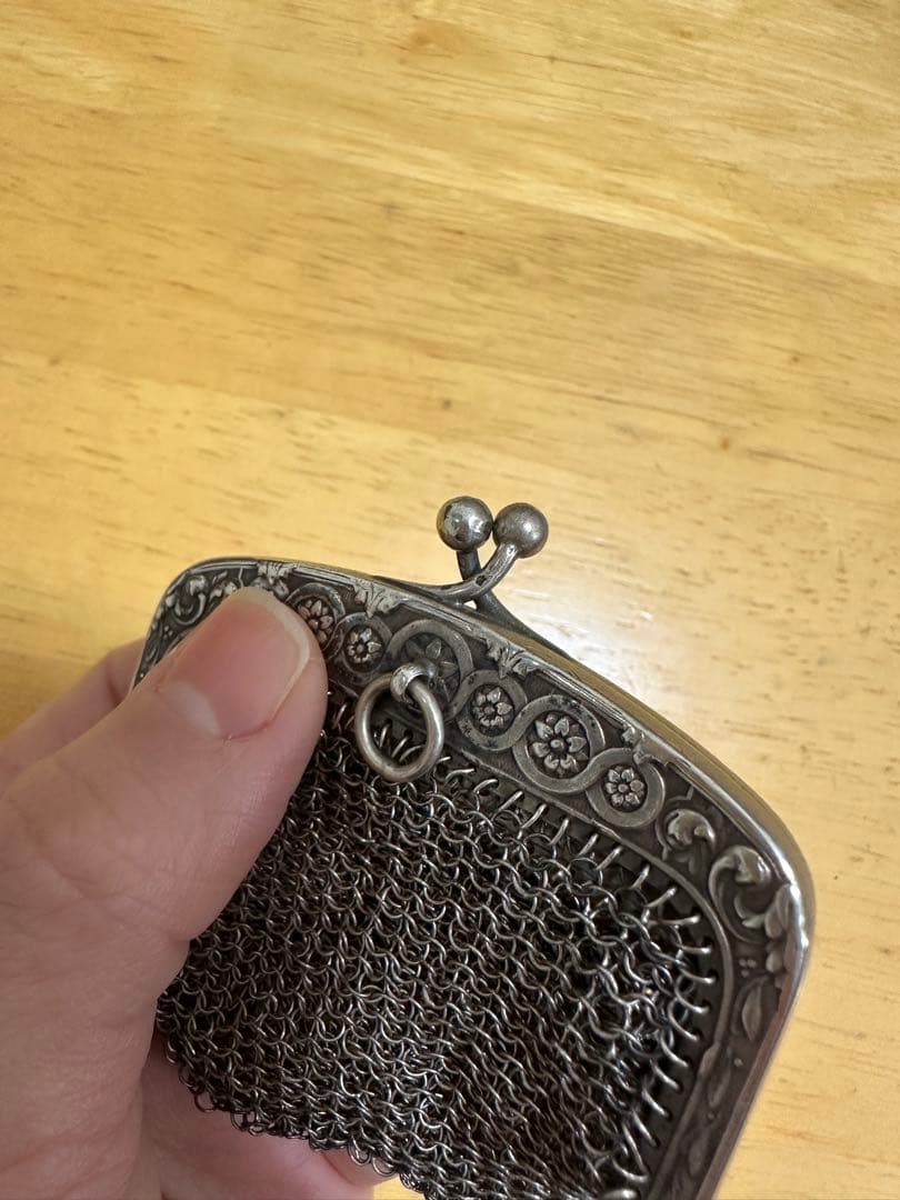 銀 シルバー800 マーガレットのパース 小銭入れ