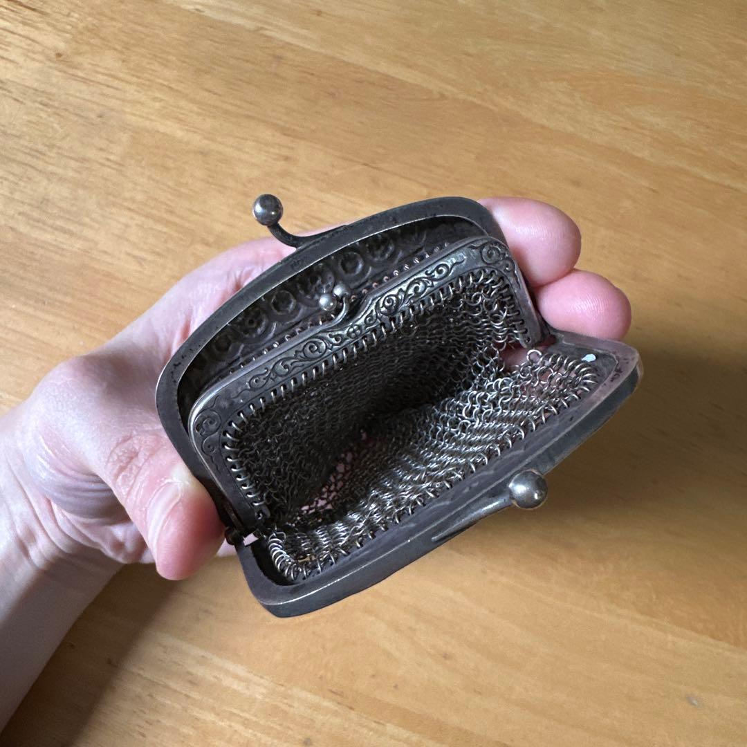 銀 シルバー800 マーガレットのパース 小銭入れ