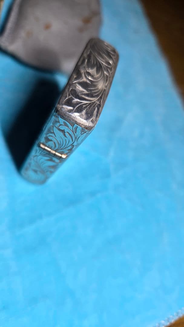 最終値下げ　スターリングシルバージッポライター手彫り調