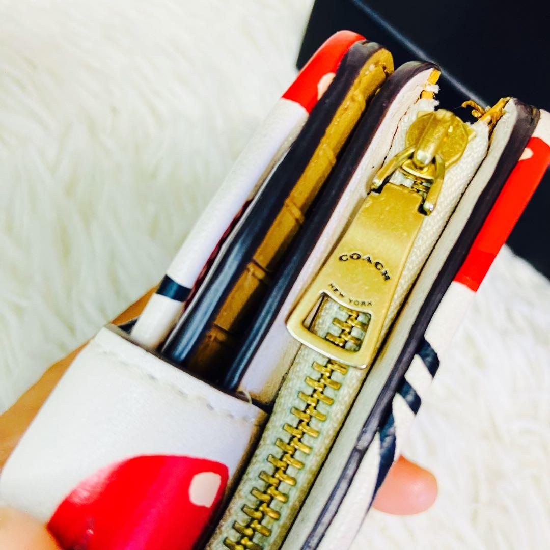 COACH✨コーチ✨財布✨チェリー✨タビー✨ウォレット✨ラメ✨さくらんぼ✨本革