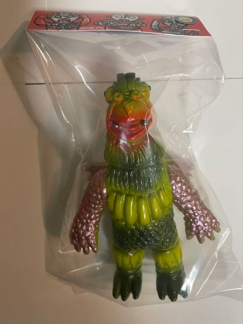 ぶたのはな ソフト焼き玩具 ソフビ ガマス　黄緑色成型