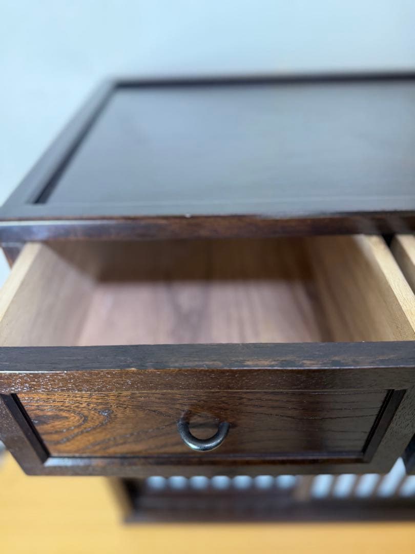 【引取り可】サイドボード 木製 キャビネット 和風 チェスト 無垢 完成品