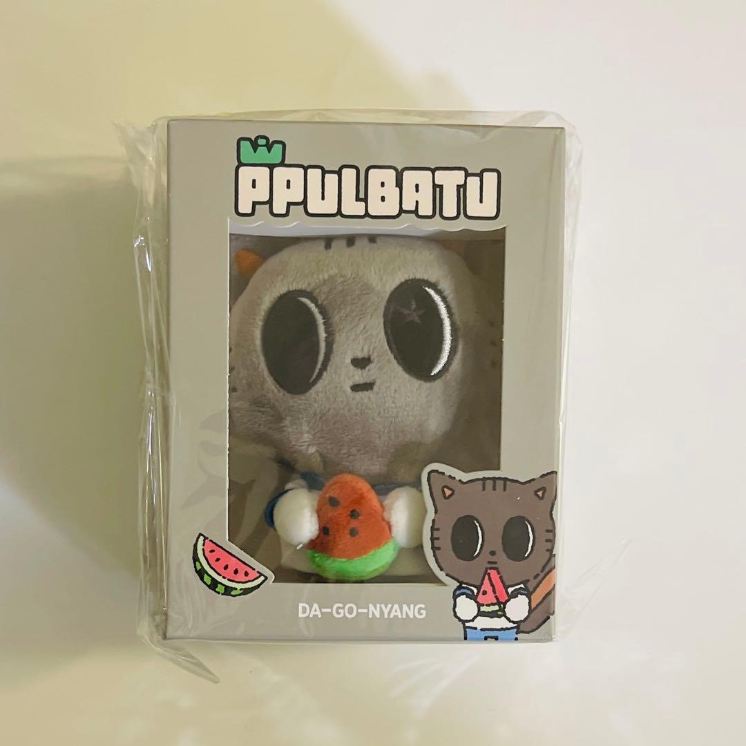 プルバトゥ　プラッシュキーリング コンプ 5個　スイカ　未開封　TXT