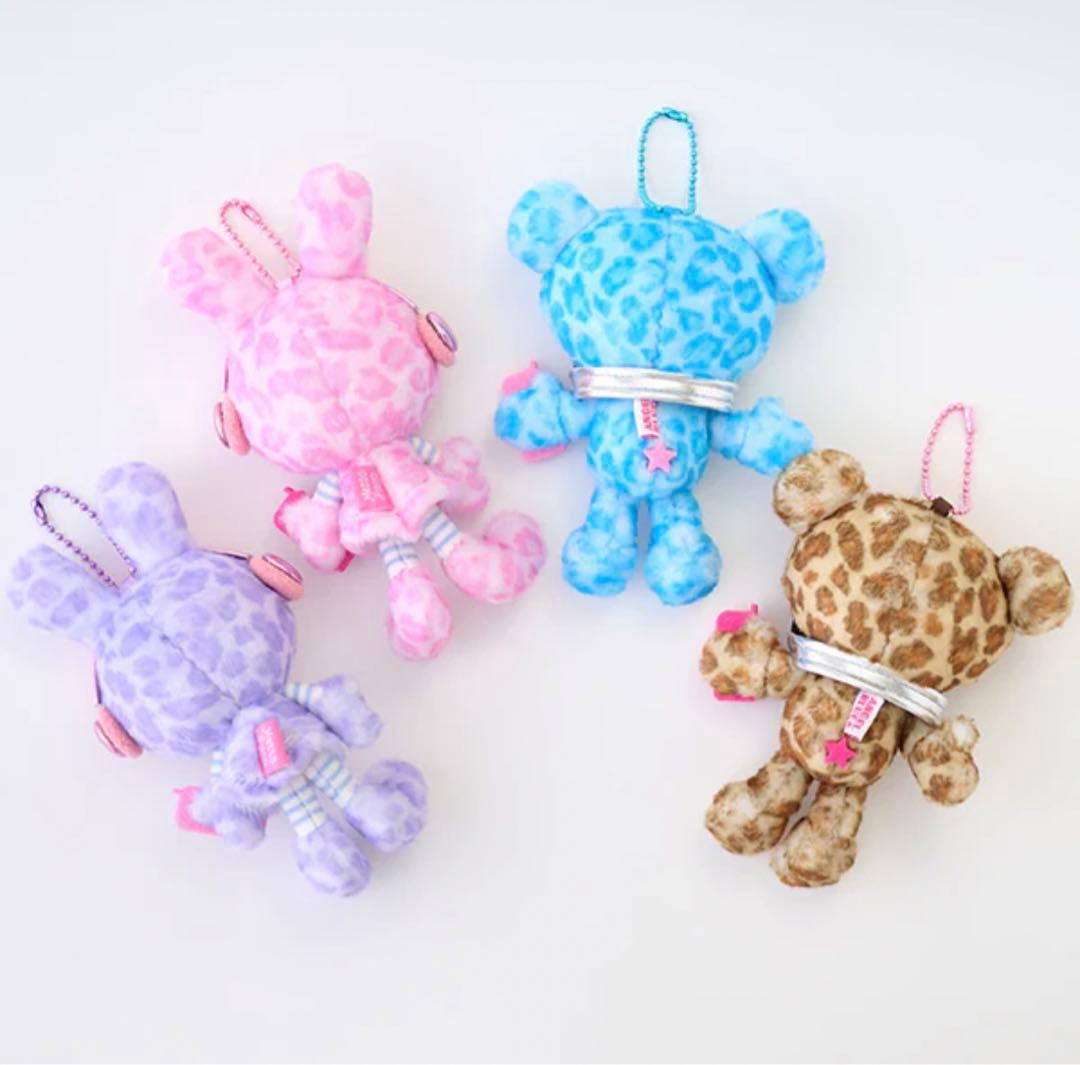 ペリエちゃんナカムラくんレオパード柄ぬいぐるみ 4個セット新品